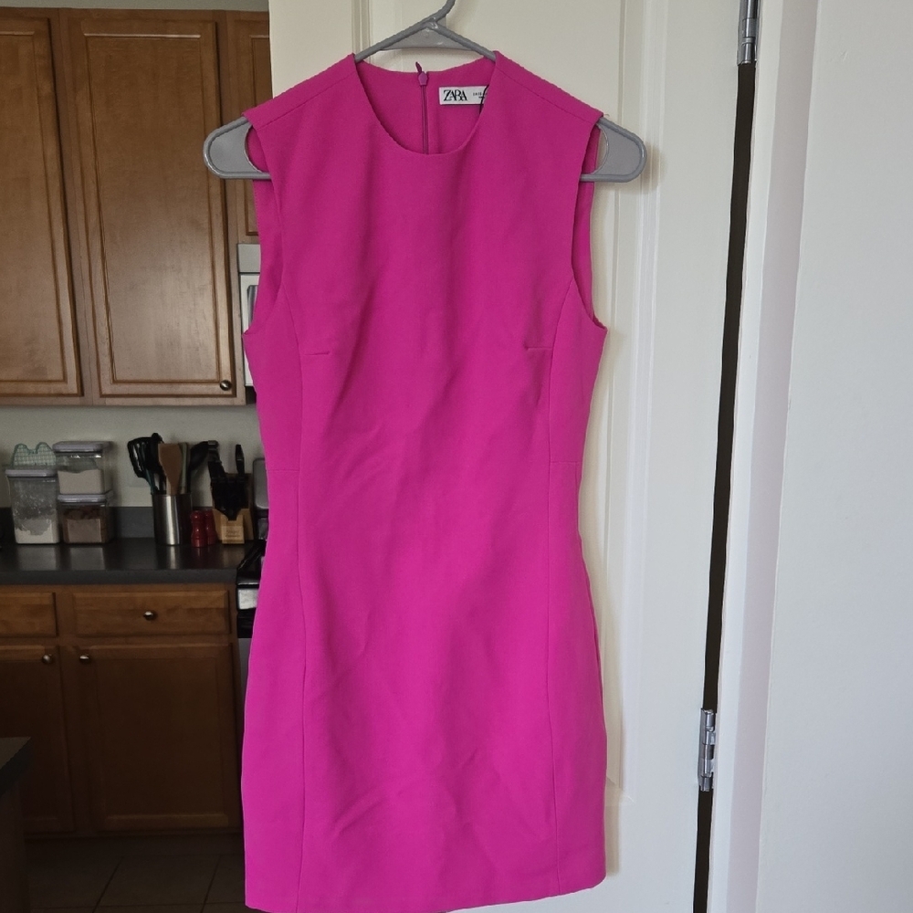 Zara Pink Sleeveless  Mini Dress